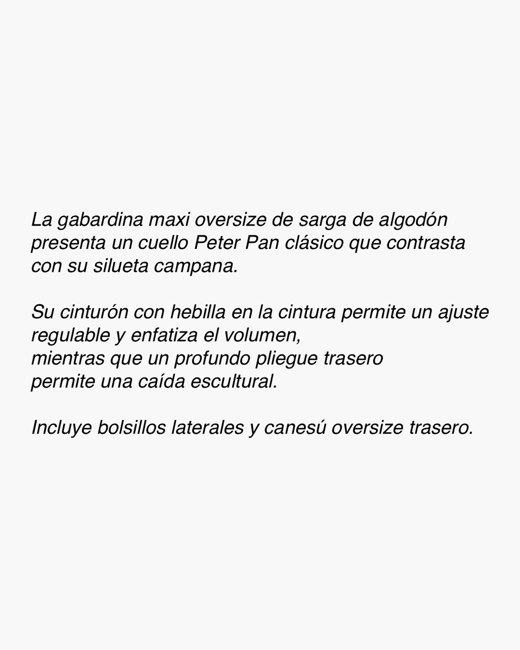 Gabardina Amorfo